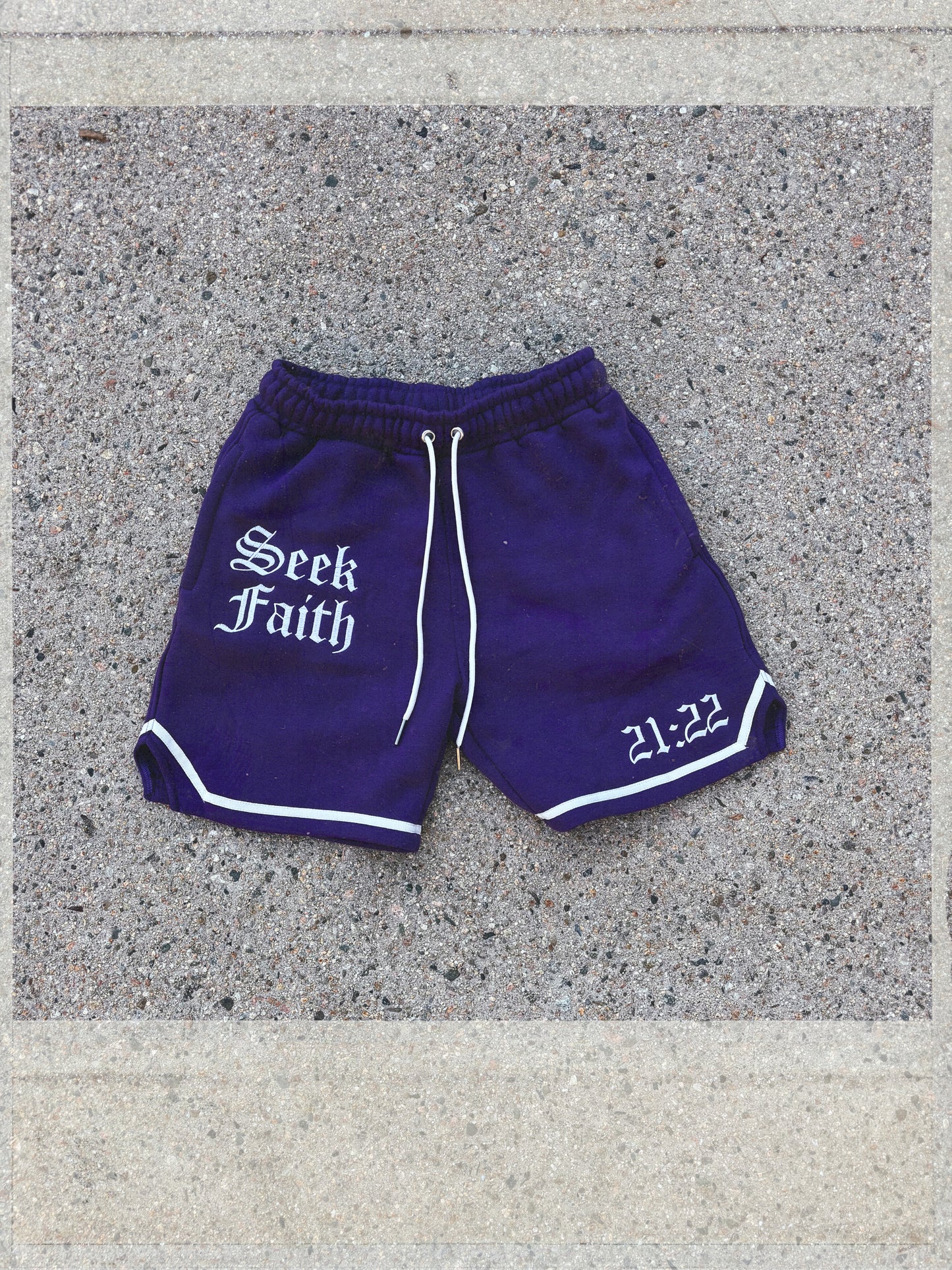 Purple collard tee/Short