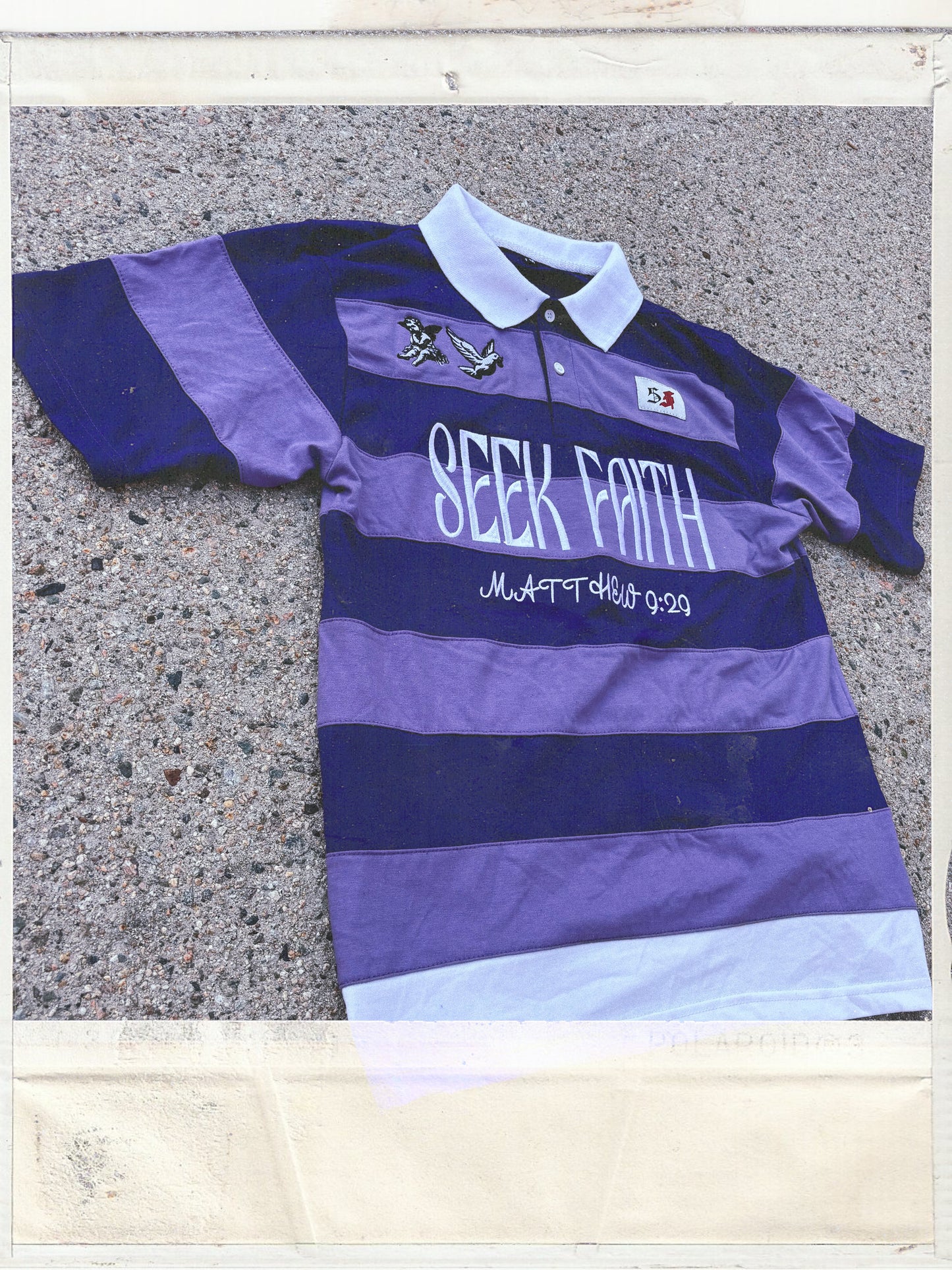 Purple collard tee/Short